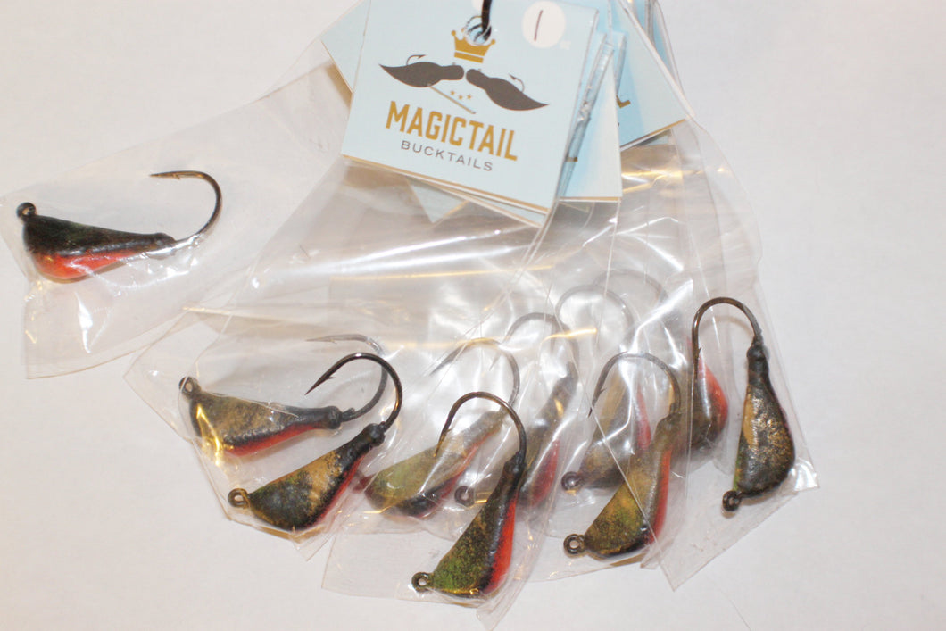 MagicTail Bucktails - Tog Jig - Color: Green Crab – Jig The Bay