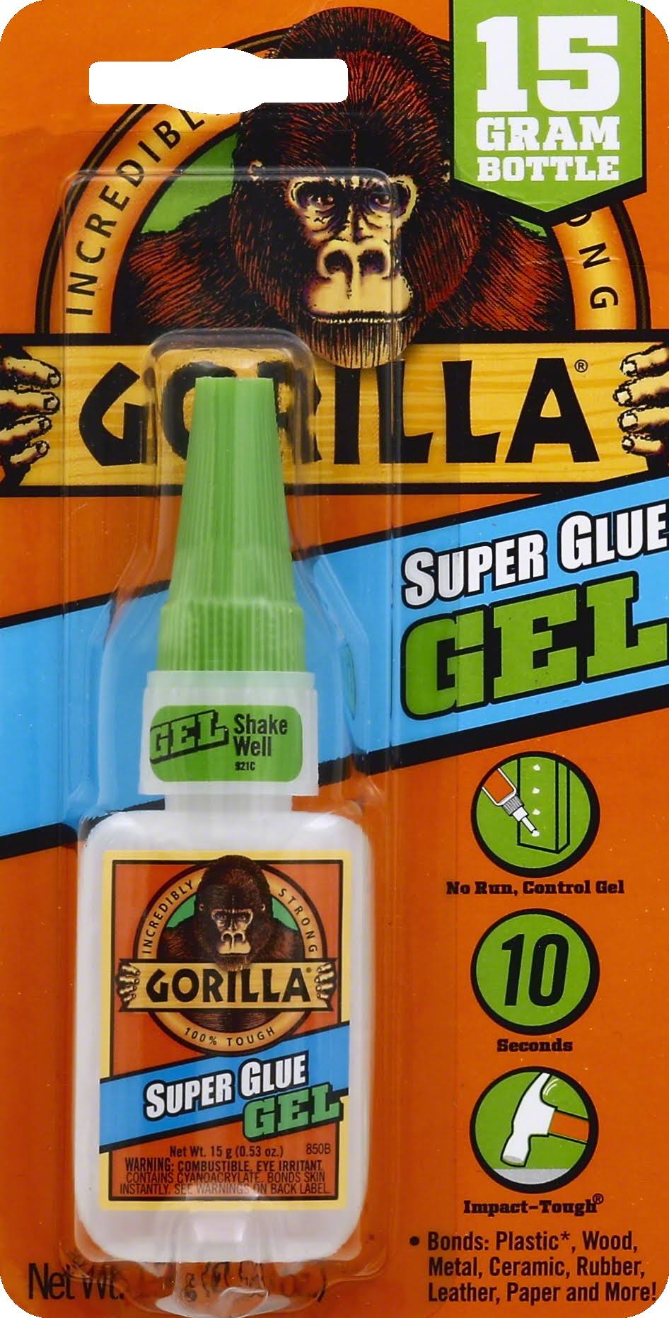 Gorilla Super Glue, Gel - 15 g